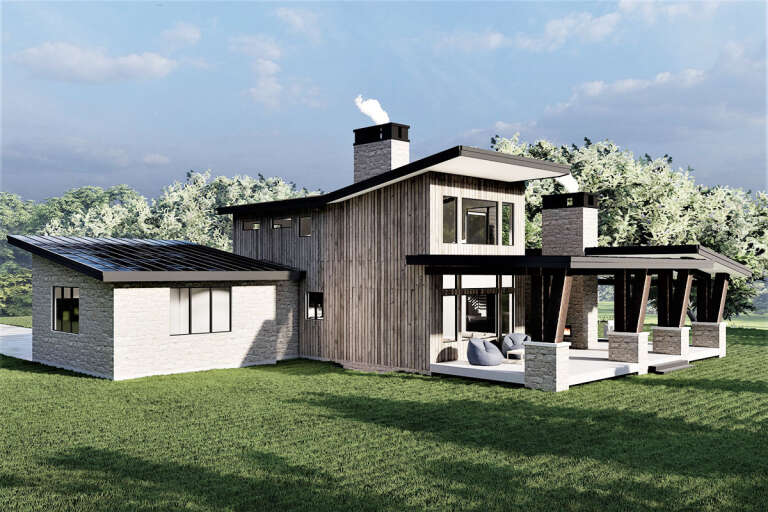 Contemporary House Plan #6422-00059 Elevation Photo