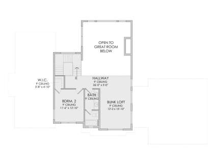 Second Floor for House Plan #6422-00059
