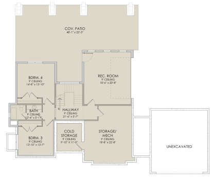 Walkout Basement for House Plan #6422-00059