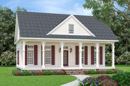 House Plan House Plan #28534 Angled Front Elevation