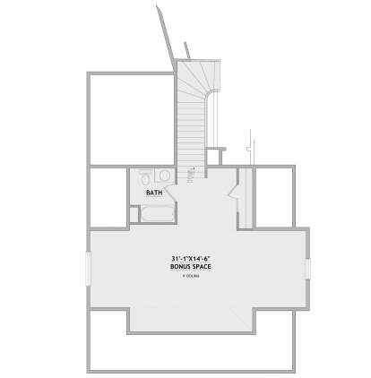 Bonus Room for House Plan #8768-00124