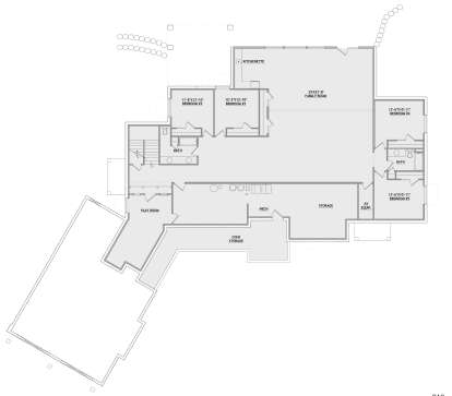 Basement for House Plan #8768-00124