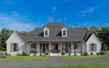 Modern Farmhouse House Plan #4534-00090 Elevation Photo