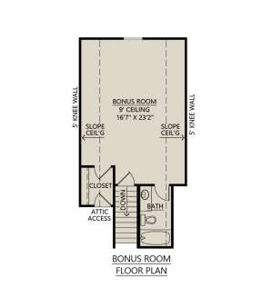 Bonus Room for House Plan #4534-00090