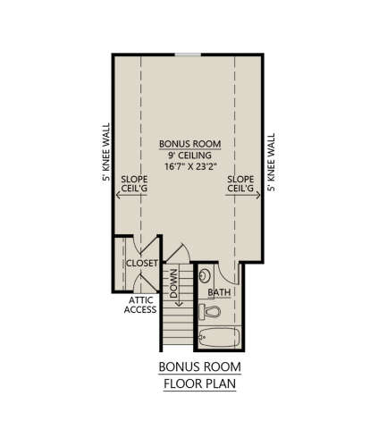 Bonus Room for House Plan #4534-00090