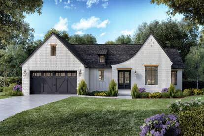 French Country House Plan #4534-00091 Elevation Photo
