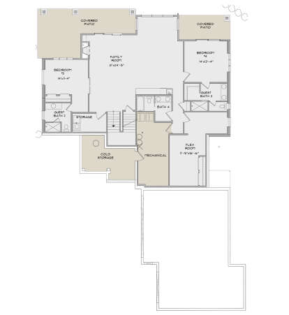 Basement for House Plan #8768-00125