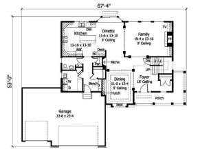 Main Floor for House Plan #098-00037