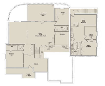 Basement for House Plan #8768-00127