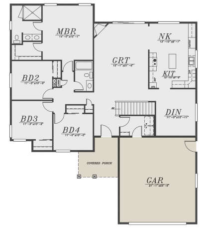House Plan House Plan #28542 Drawing 1
