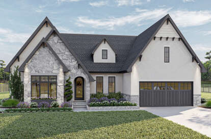 House Plan House Plan #28545 Angled Front Elevation