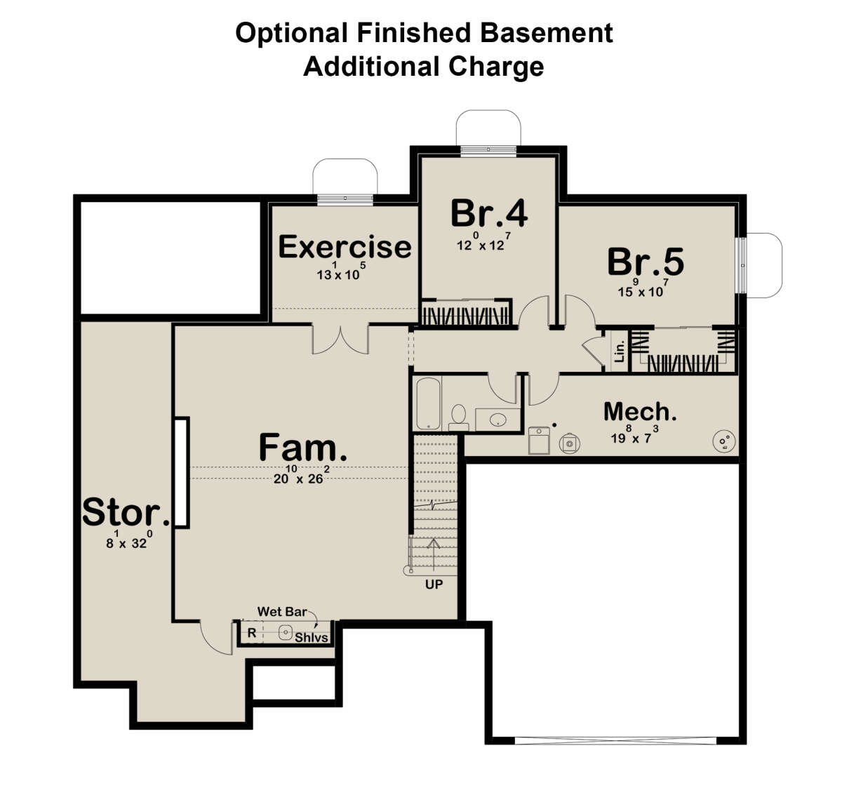 Basement for House Plan #963-00732