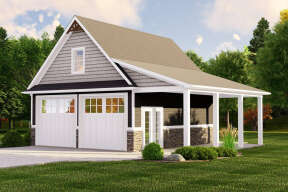 Craftsman House Plan #5032-00202 Elevation Photo