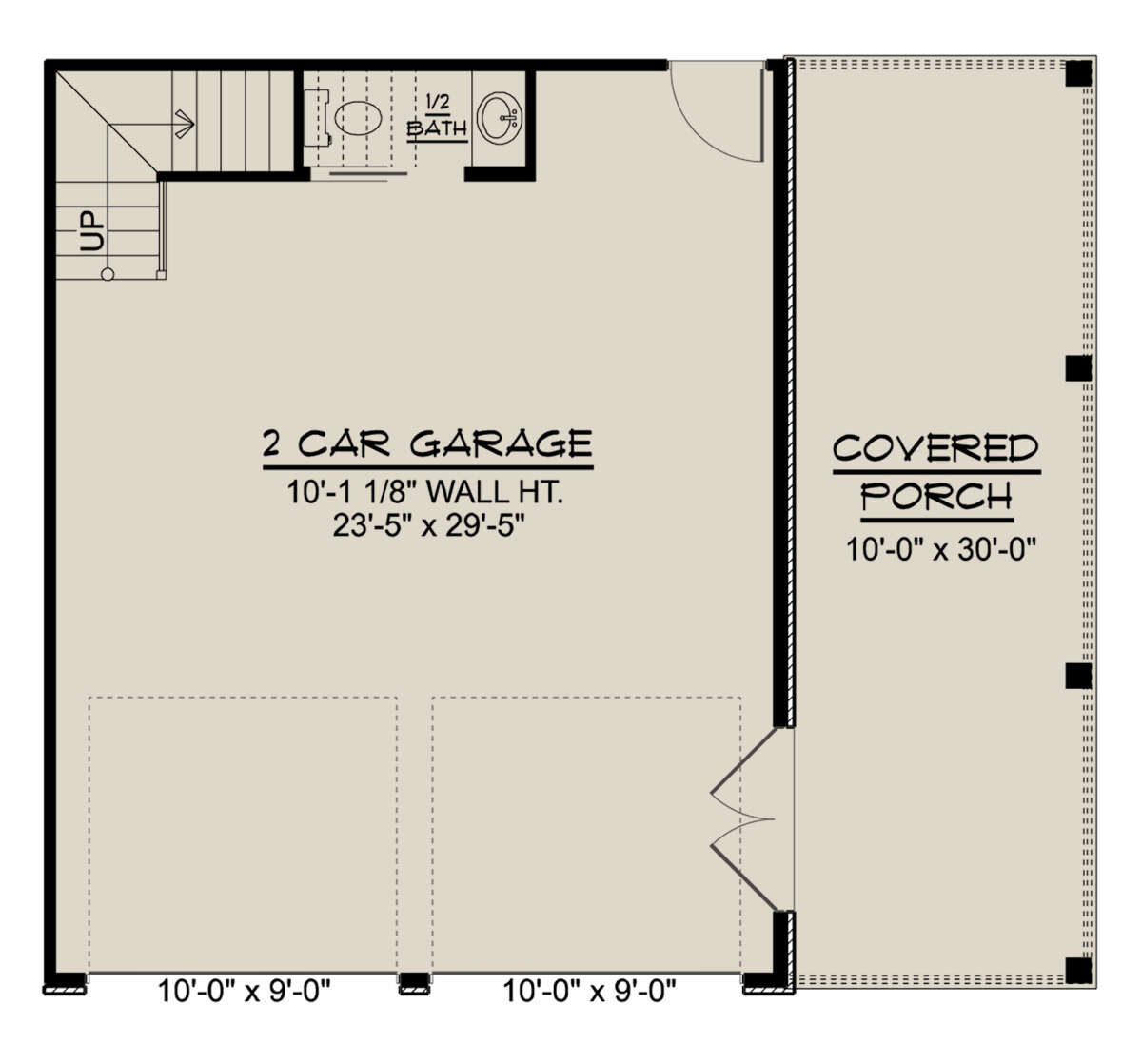 Garage Floor for House Plan #5032-00202