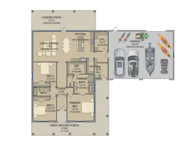 House Plan House Plan #28547 Drawing 1