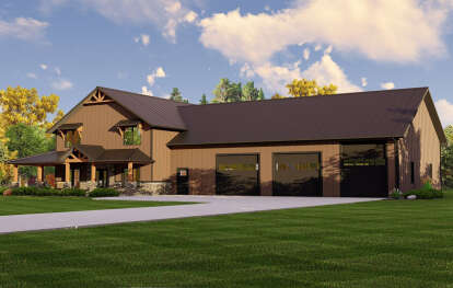 House Plan House Plan #28548 Angled Front Elevation