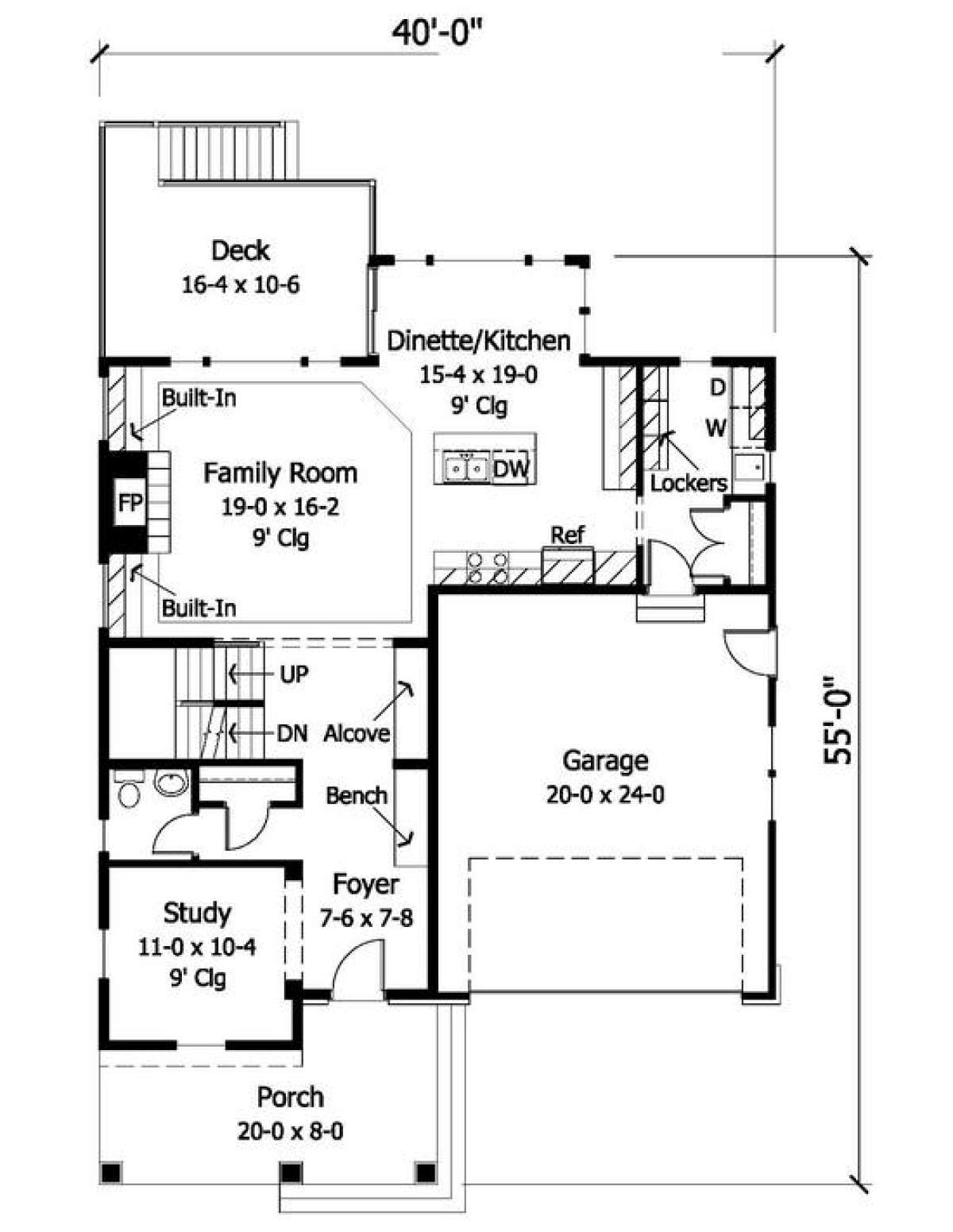 Main Floor for House Plan #098-00038