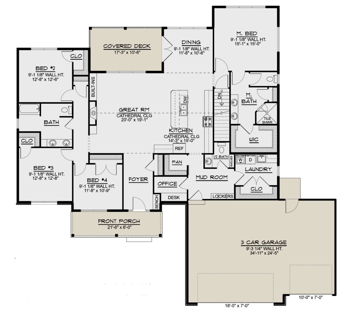 Main Floor  for House Plan #5032-00206