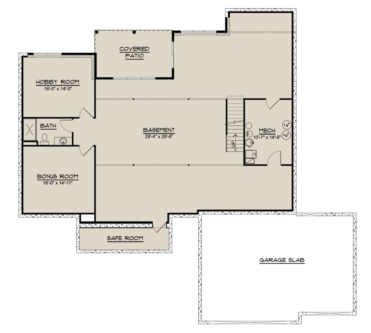 Basement for House Plan #5032-00206