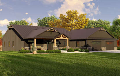 House Plan House Plan #28552 Angled Front Elevation