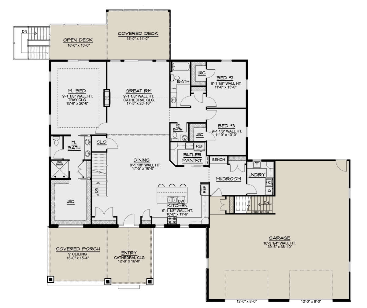 Main Floor  for House Plan #5032-00207