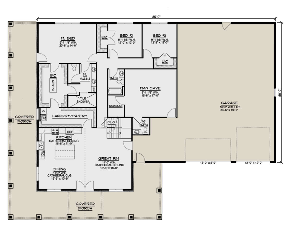 Main Floor  for House Plan #5032-00209