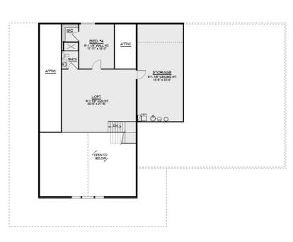 Second Floor for House Plan #5032-00209