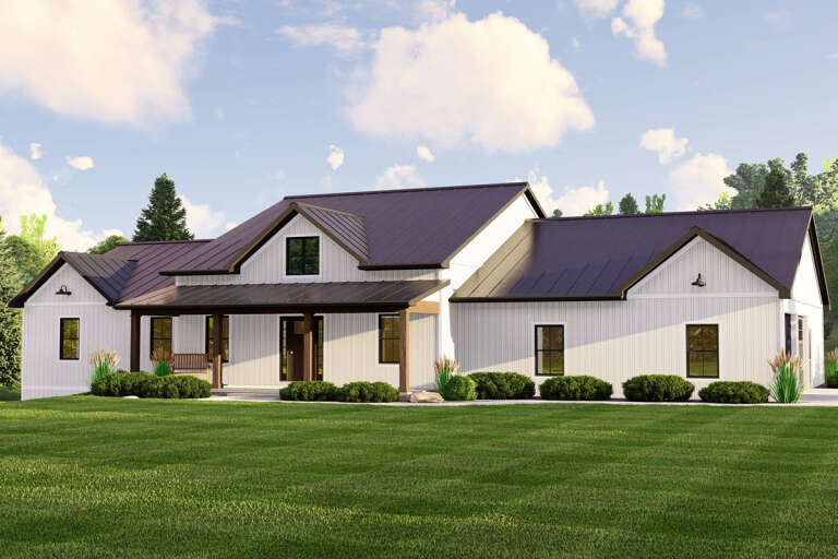 House Plan House Plan #28555 Angled Front Elevation