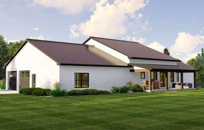 Modern Farmhouse House Plan #5032-00210 Elevation Photo
