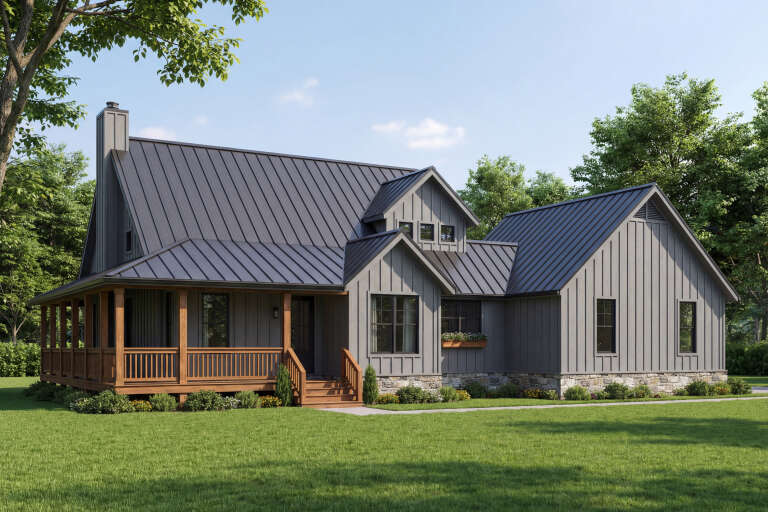 House Plan House Plan #28559 Angled Front Elevation