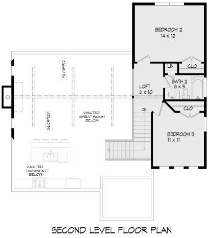 Second Floor for House Plan #940-00710