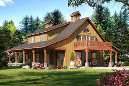 Barn House Plan #940-00711 Elevation Photo