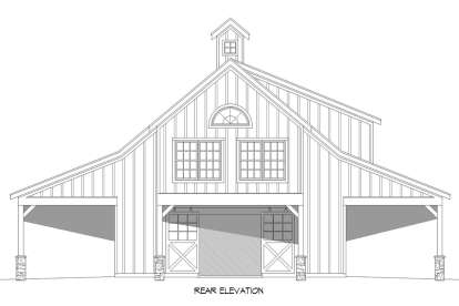 Barn House Plan #940-00711 Elevation Photo