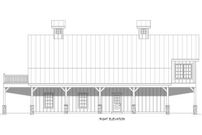 Barn House Plan #940-00711 Elevation Photo