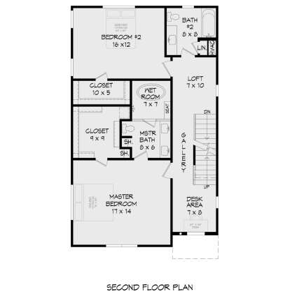 Second Floor for House Plan #940-00712