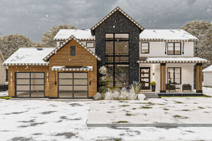 Modern Farmhouse House Plan #963-00734 Elevation Photo