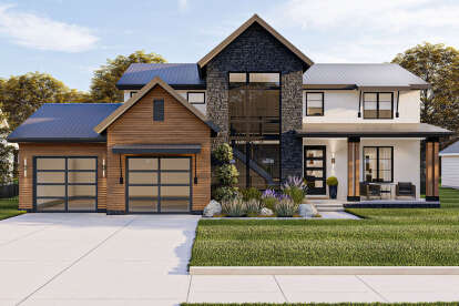Modern Farmhouse House Plan #963-00734 Elevation Photo