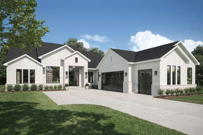 House Plan House Plan #28564 Angled Front Elevation