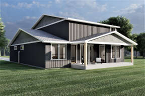 Modern Farmhouse House Plan #6422-00060 Elevation Photo