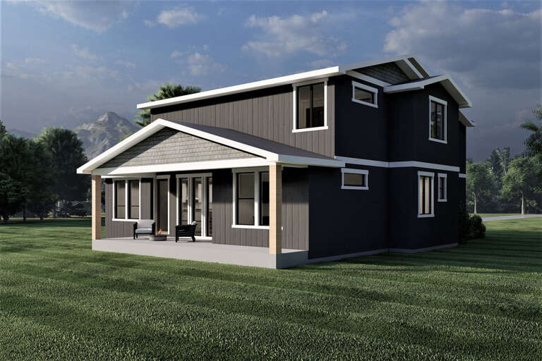 Modern Farmhouse House Plan #6422-00060 Elevation Photo