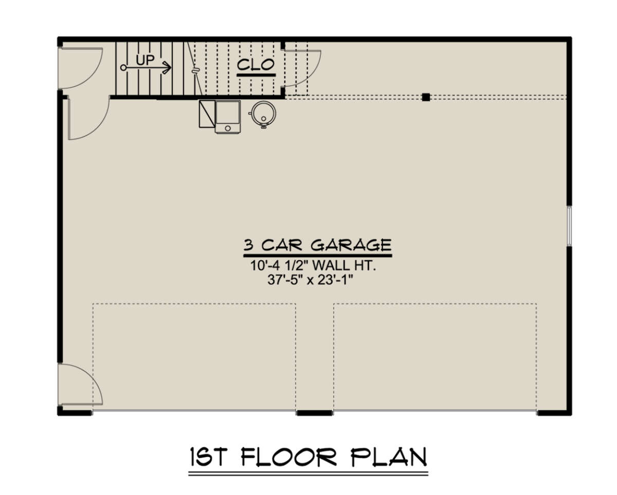Garage Floor for House Plan #5032-00212