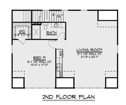 Second Floor for House Plan #5032-00212