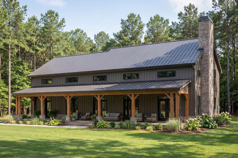 House Plan House Plan #28573 Angled Front Elevation