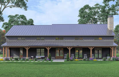 Barn House Plan #009-00327 Elevation Photo