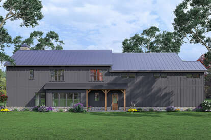 Barn House Plan #009-00327 Elevation Photo