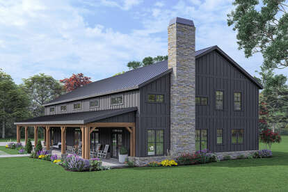 Barn House Plan #009-00327 Elevation Photo