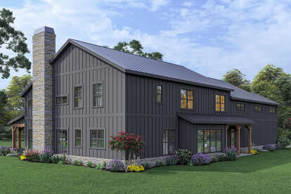 Barn House Plan #009-00327 Elevation Photo