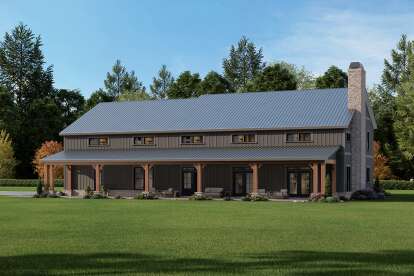 Barn House Plan #009-00327 Elevation Photo
