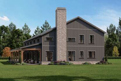 Barn House Plan #009-00327 Elevation Photo