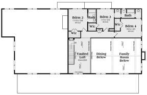 Second Floor for House Plan #009-00327